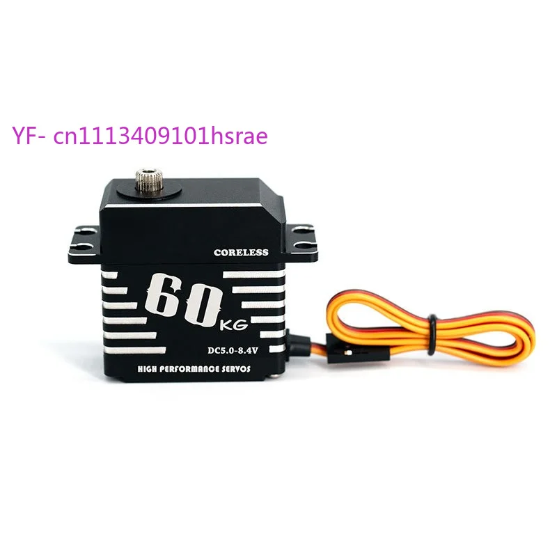 60KG High Torque Full Metal Hollow Cup Digital Servo for RC Car Steering Robotic Arm Pan Tilt