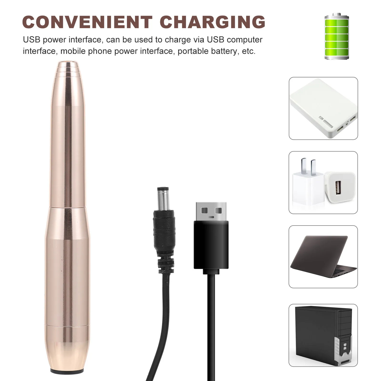 1Set Electric Nail Drill Manicure Kit Stable High Speed Nail File Polishing Machine Lightweight Quiet Design with Speed Control