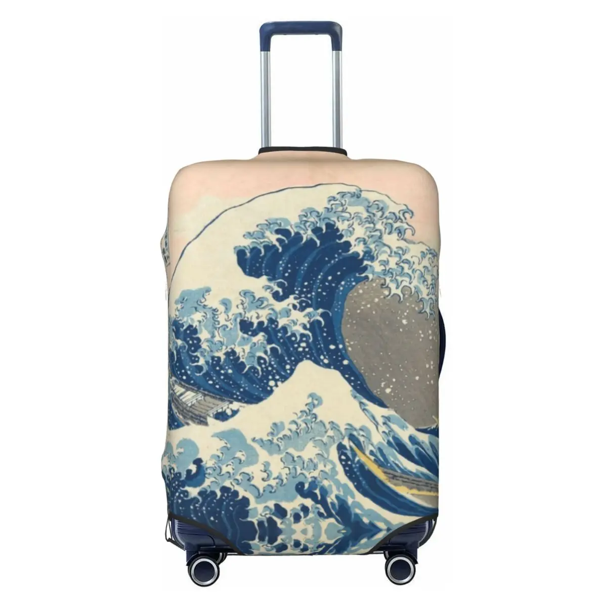 

Чехол для багажа Under The Great Wave Off Kanagawa Katsushika Hokusai, эластичный защитный чехол для дорожного чемодана, подходит для 18-32 дюймов