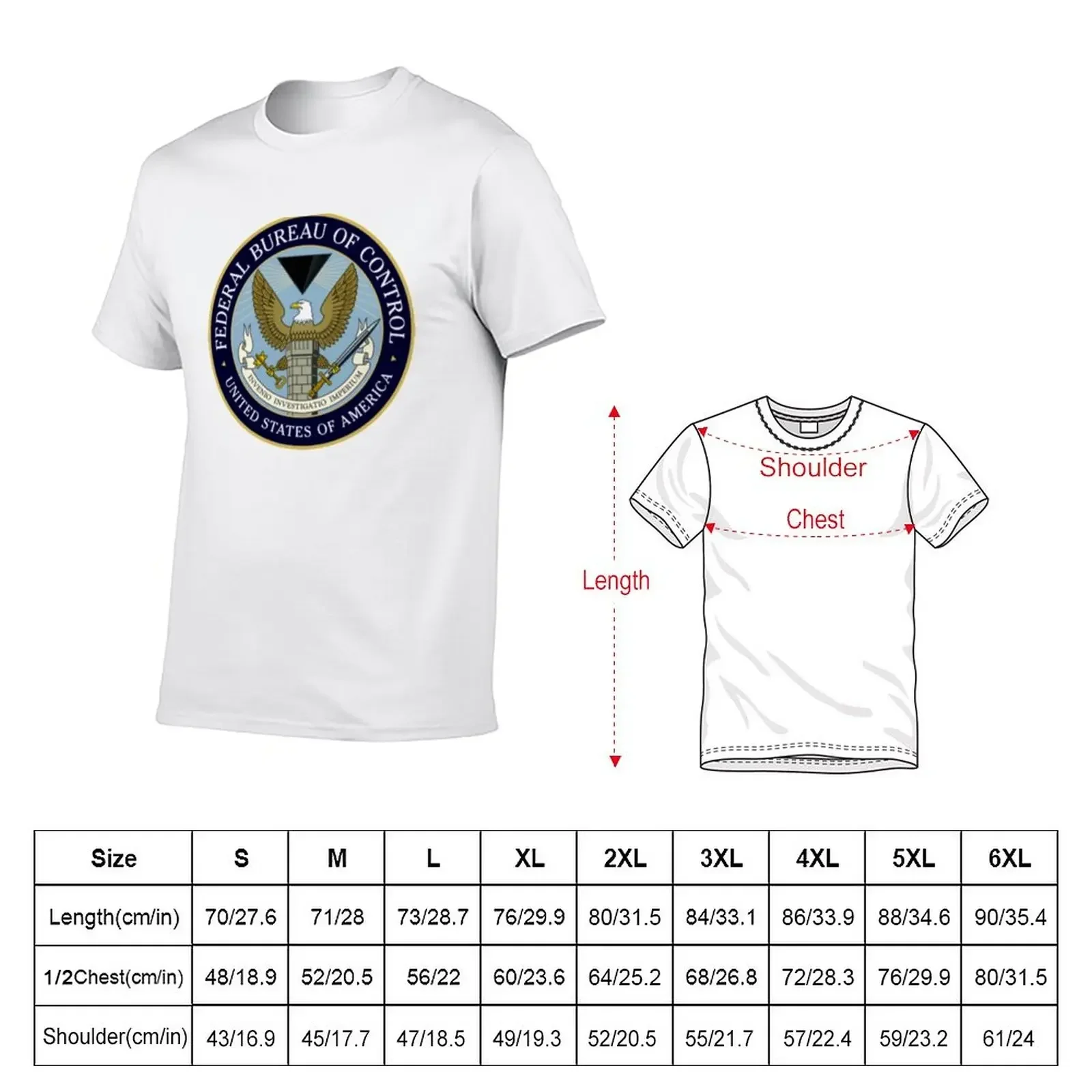 Federal Bureau of Control T-Shirt vintage anime shirt cheap stuff mens t shirts top quality