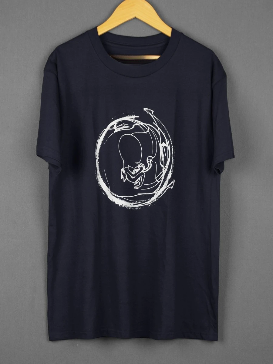 تي شيرت أمريكي كاجوال من القطن الخالص بأكمام قصيرة باللون الأزرق الداكن بخط بسيط للرجال والنساء من شركة Sigur Ros Post Rock Post-rock Band #1