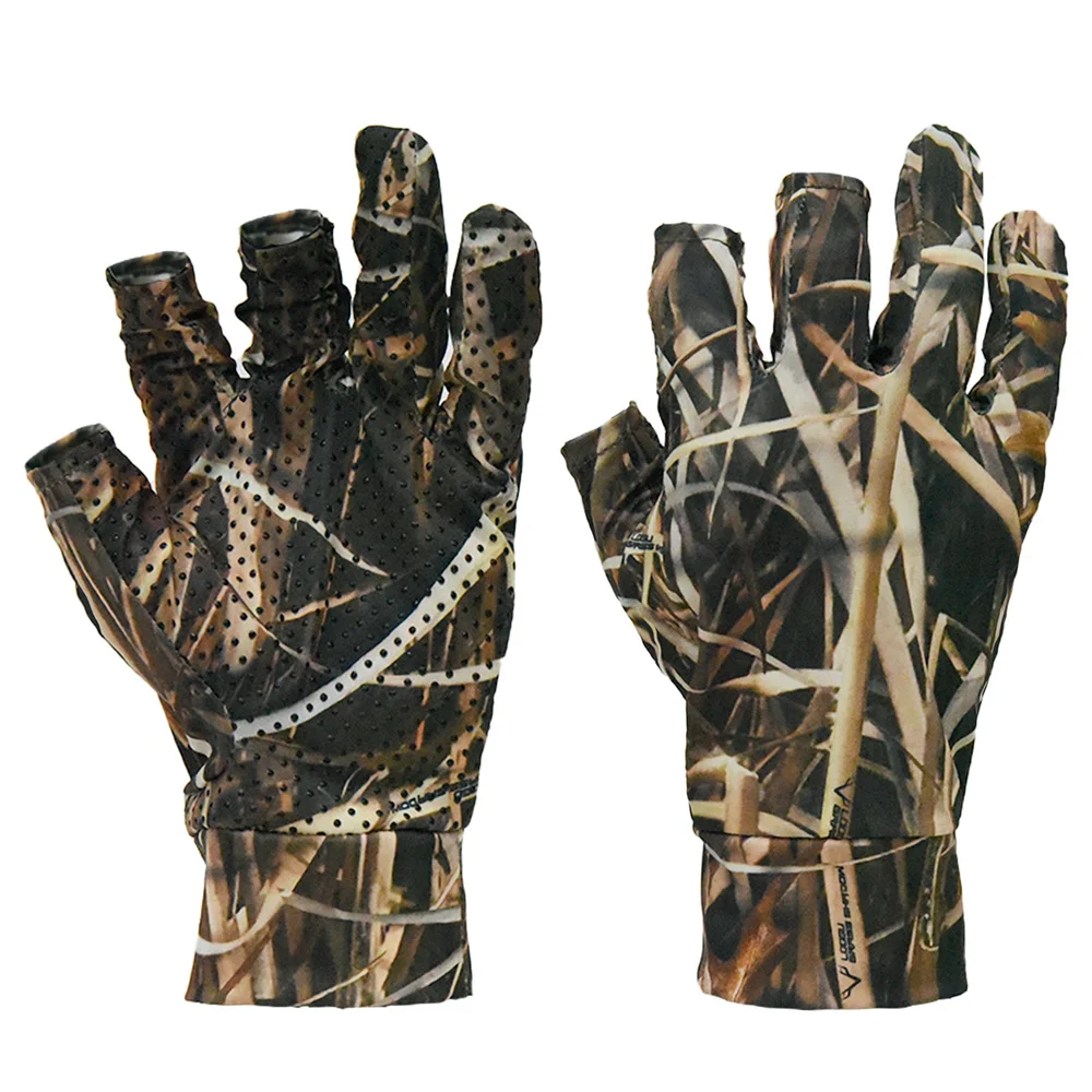 

Big Tree Bionic Hunting Camouflage Gloves Hunting Thin Non-Slip Fishing Photography Bird Watching Gloves