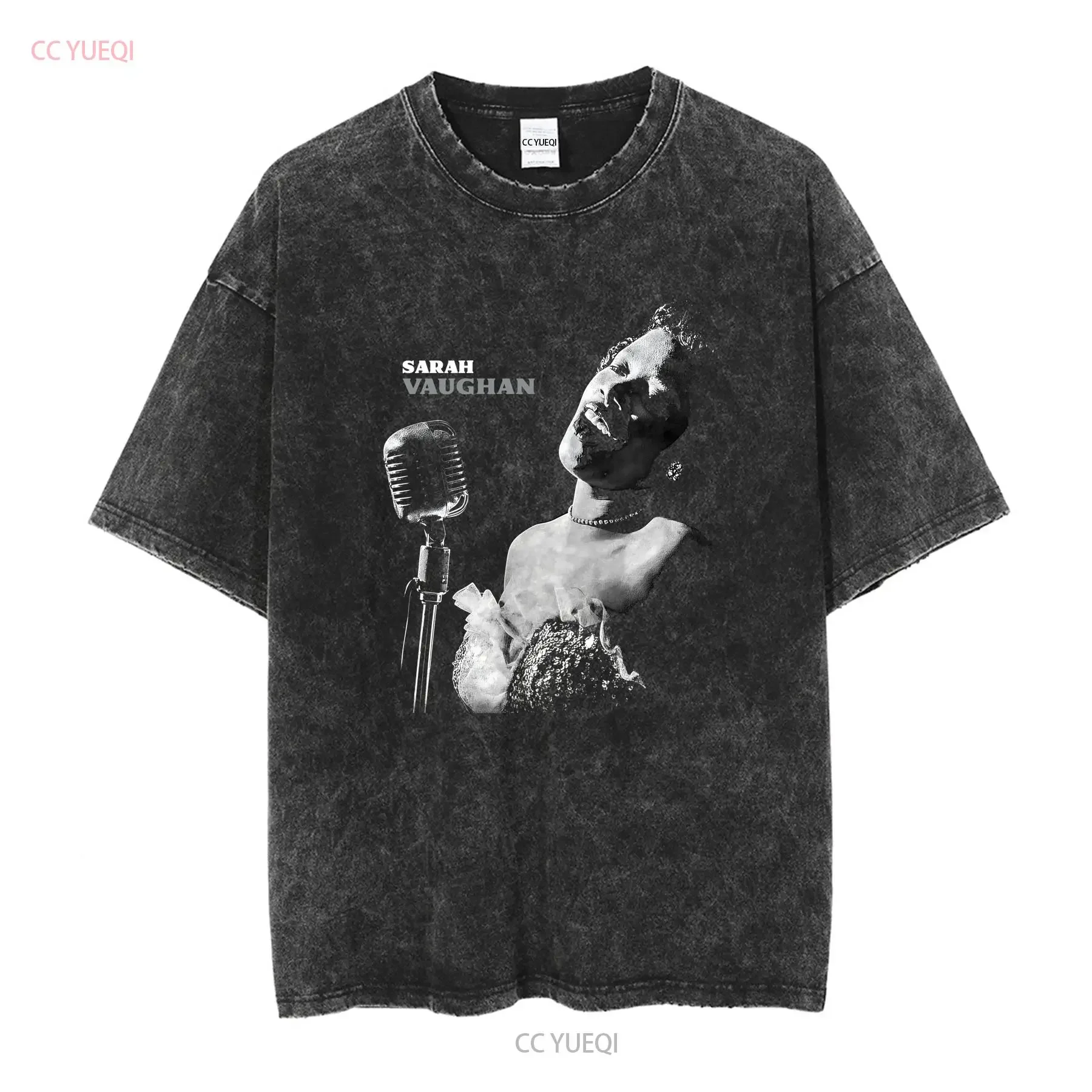 Sarah Vaughan T Shirt Jazz Legend Lovers long or short sleeves vintage Washed Soft streetwear graphic fashion homme Stylish