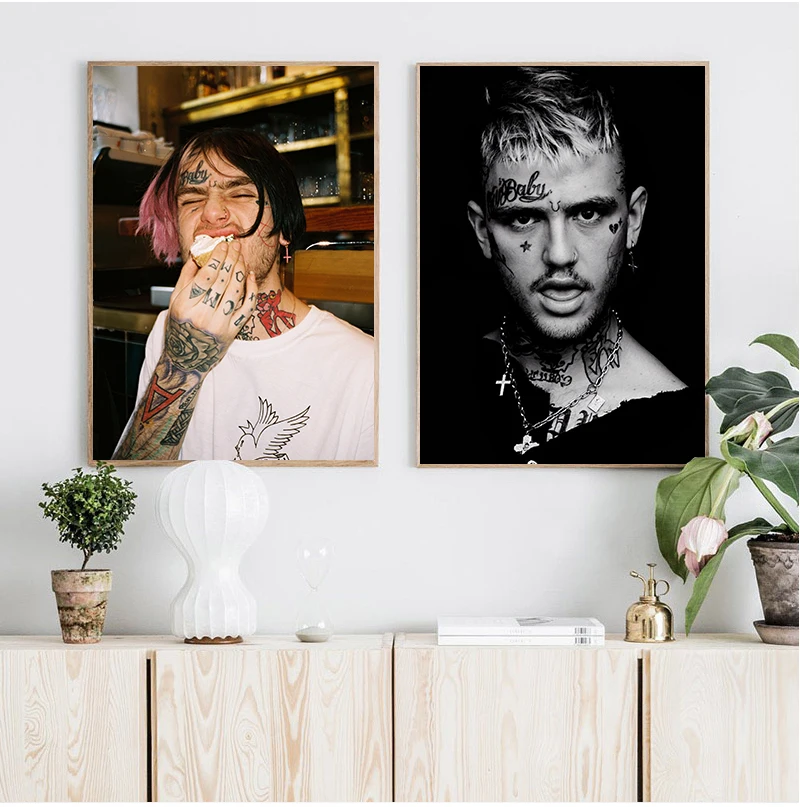 Wall Art Modular Hd Printed Pictures Nordic Style  Rapper Lil Peep Painting Modern Canvas For Living Room Home Decoration view 4