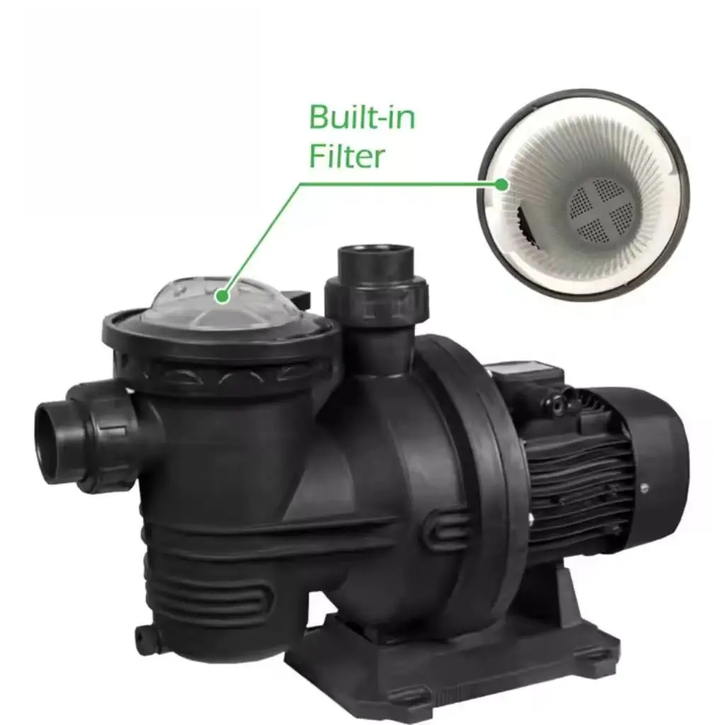 DC&DC/AC 1.64  Stainless Steel High Pressure 1200W Solar Water Pump for Swimming Pools 48V/72V Surface Plastic