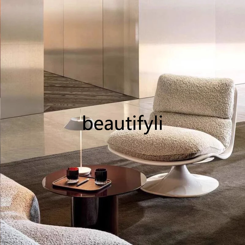 Light luxury new high-end Italian rotating leisure chair