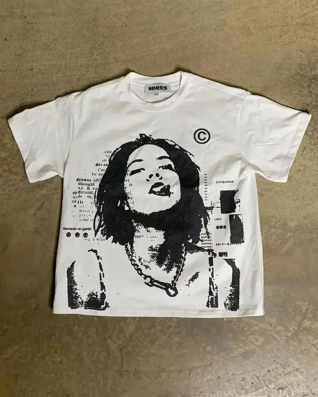 Harajuku American High Streetwear Oversized Graphic T Shirt Couple Y2k Top Hiphop Goth All Cotton Material Shirts Unisex Tops