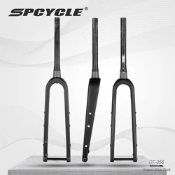 Spcycle T1000 Carbon Gravel Bike Fork Tapered Hidden Cable 700x47C Disc Brake Gravel Bicycle Carbon Forks