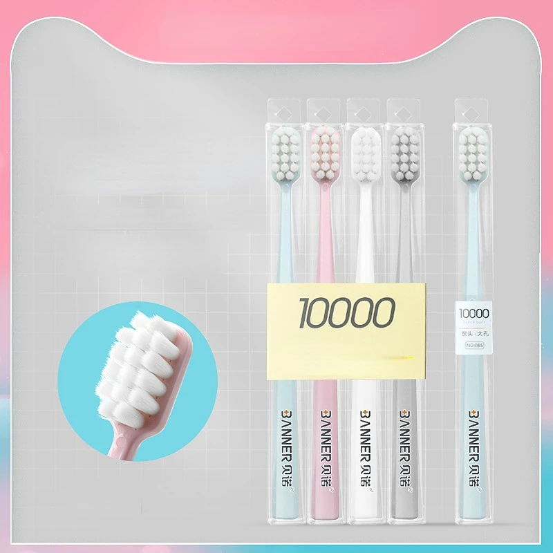 4 PCS/Lot Multi-Color Soft Bristle Small Head Portable Travel Toothbrush Eco-friendly Brush Tooth Care Oral Hygiene