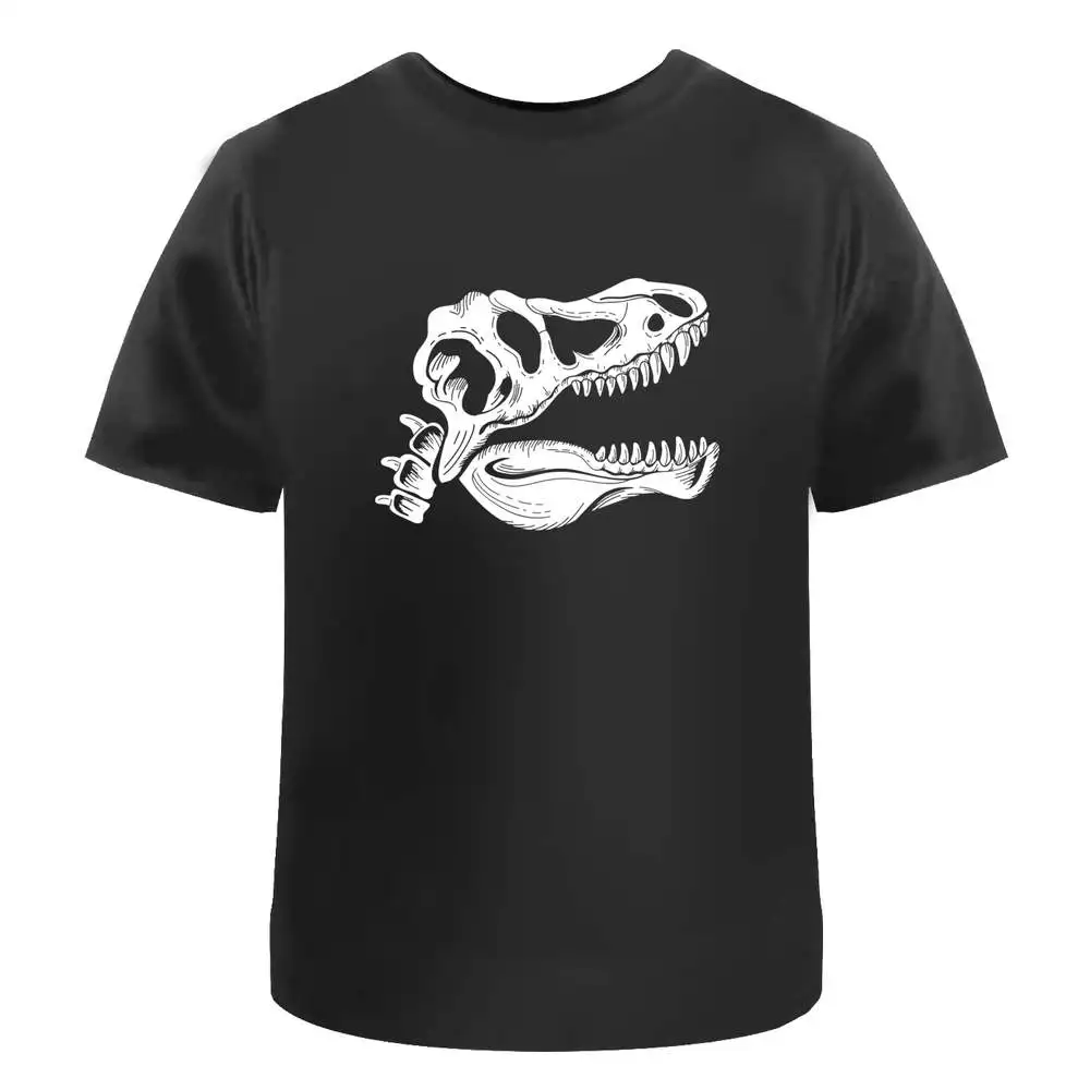 'Tyrannosaurus Skull' Men's / Women's Cotton T-Shirts (TA039037)