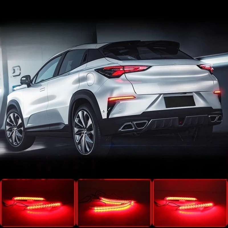 

Для Changan UNIT UNI-T 2021-2023: Светодиодный задний бампер-отражатель, противотуманная фара, модифицированный динамический указатель поворота, стоп-сигнал