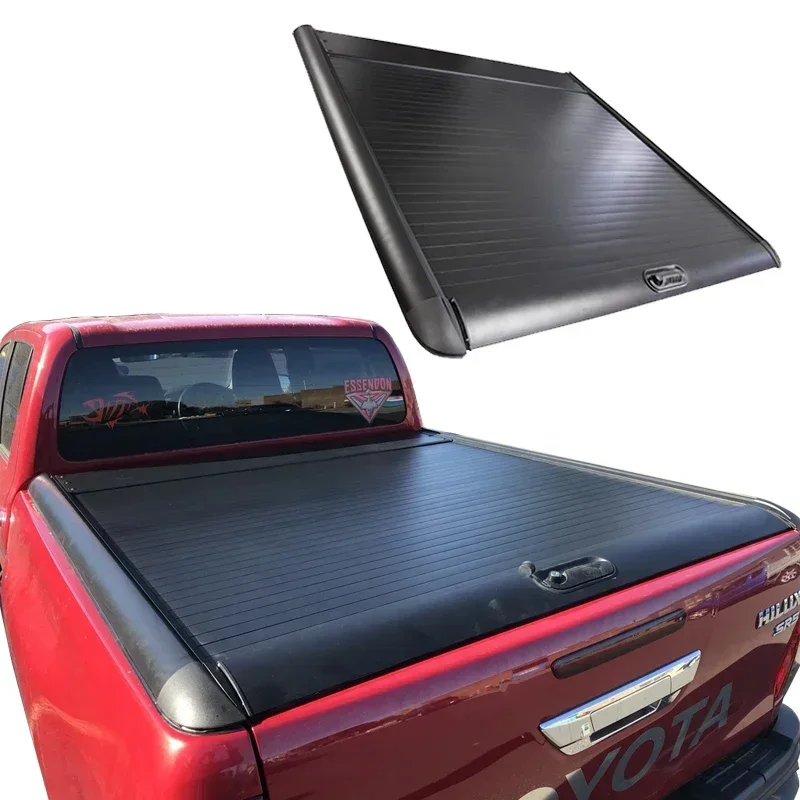 

Apollo4x4 Pickup Truck Accessories Retractable Truck Bed Cover Hard Tonneau Cover Roller Lid For Navara Titan Ram Hilux Ranger