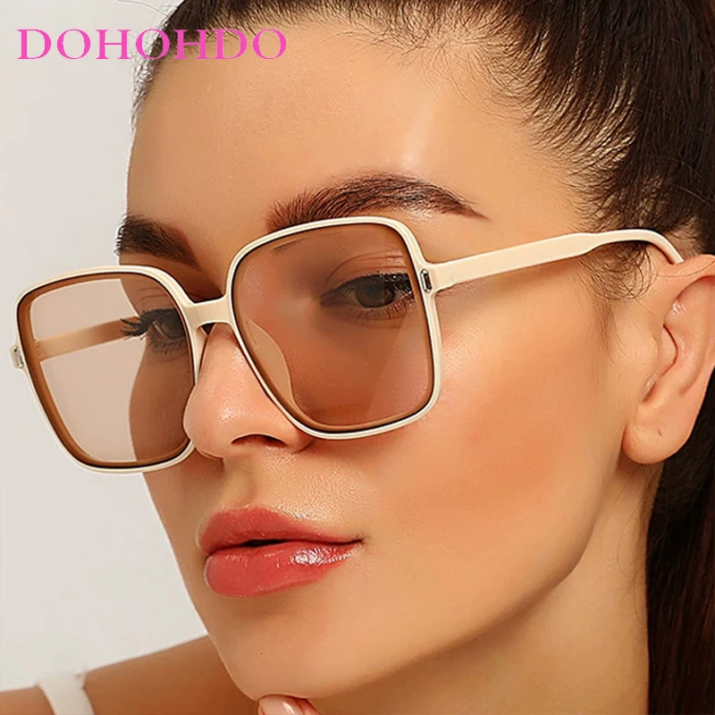 

New Trending Square Oversize Frame Women's Sunglasses Driving Travel Hiking Men Sun Glasses Brand Designer Retro Eyewear UV400
