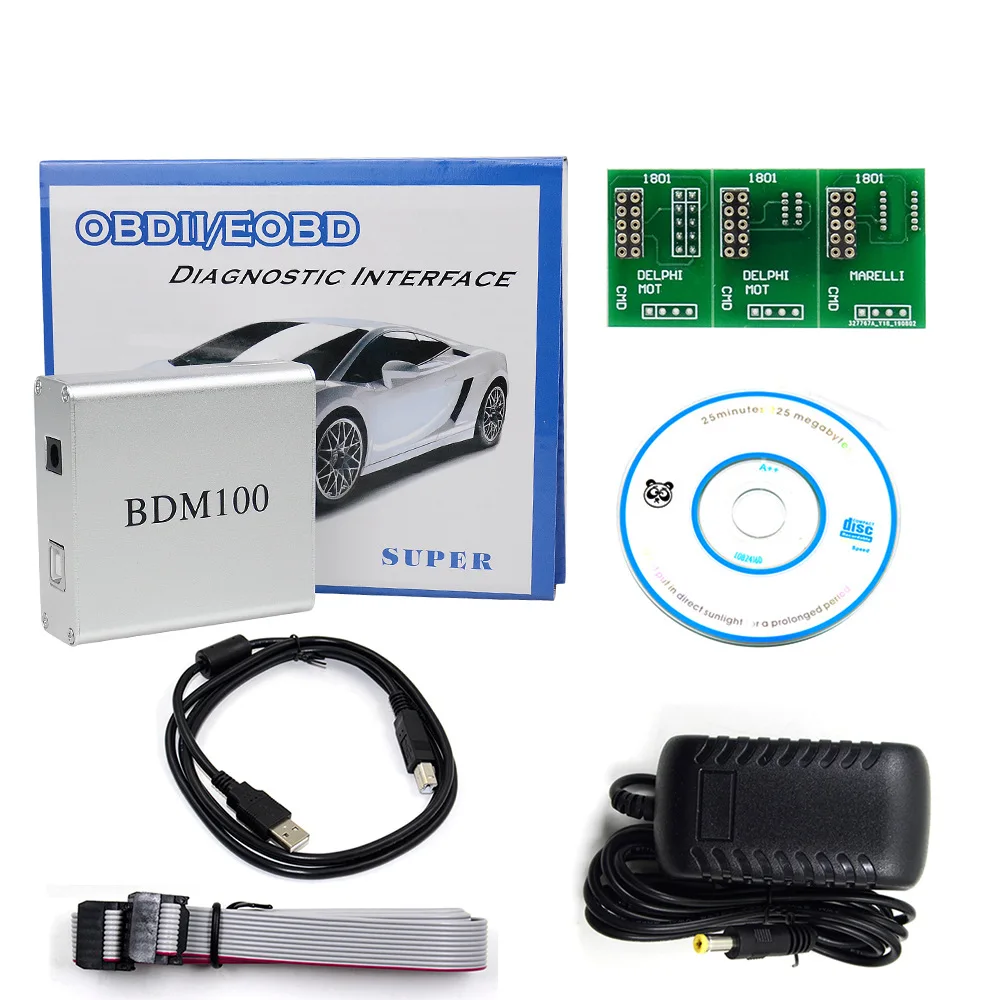 BDM100 V1255 Professional ECU Flasher Chip Tuning Programmer Interface BDM 100 ECU Flasher Code Reader OBDII Diagnostic Tool