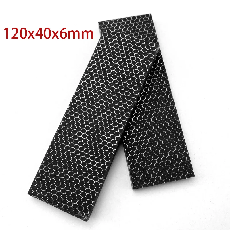 • Bordo in resina c-tek a nido d'ape in pelle di serpente nera per fai da te tattico coltello con gambo impugnature Art Craft fionda strumento accesso 1 pezzo