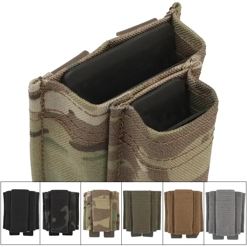 Tactical Molle Magazine Pouches 2 Layer 9mm 5.56  Airsoft Paintball Ammo Pouches Shooting Hunting Mag Carrier Holder