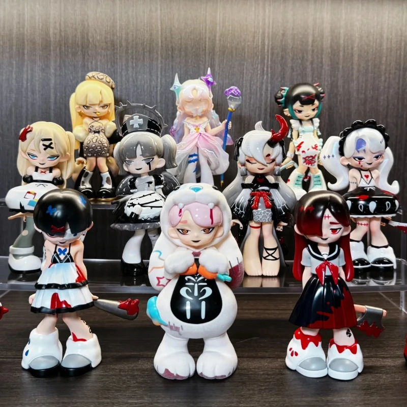 

YANDERE GIRES Removes The Label Series Аниме Фигурка Угадай Сумка Орнамент Фигурки Домашний Декор Настольные Куклы Модель Девушка Подарок