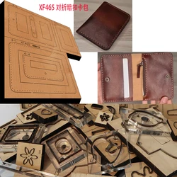 New Japan Steel Blade Wooden Die Folding card pack in half LeatherCraft Punch Hand Tool Cut Knife Mould XF465 leathercraft tools