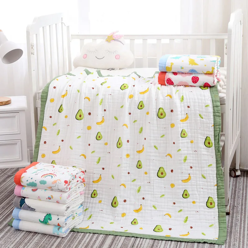 Muslin Baby Blanket Cotton Gauze Newborn Bath Towel Blankets Super Soft Comforter Swaddle Wrap For Child Swaddling Bedding Cover