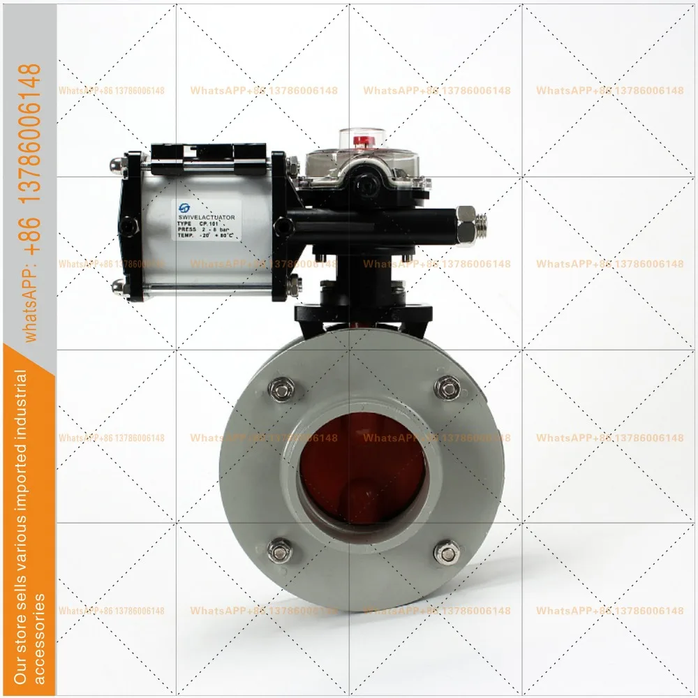CP101 pneumatic powder butterfly valve BV1F 2F single and double flange aluminum alloy cement mixing plant