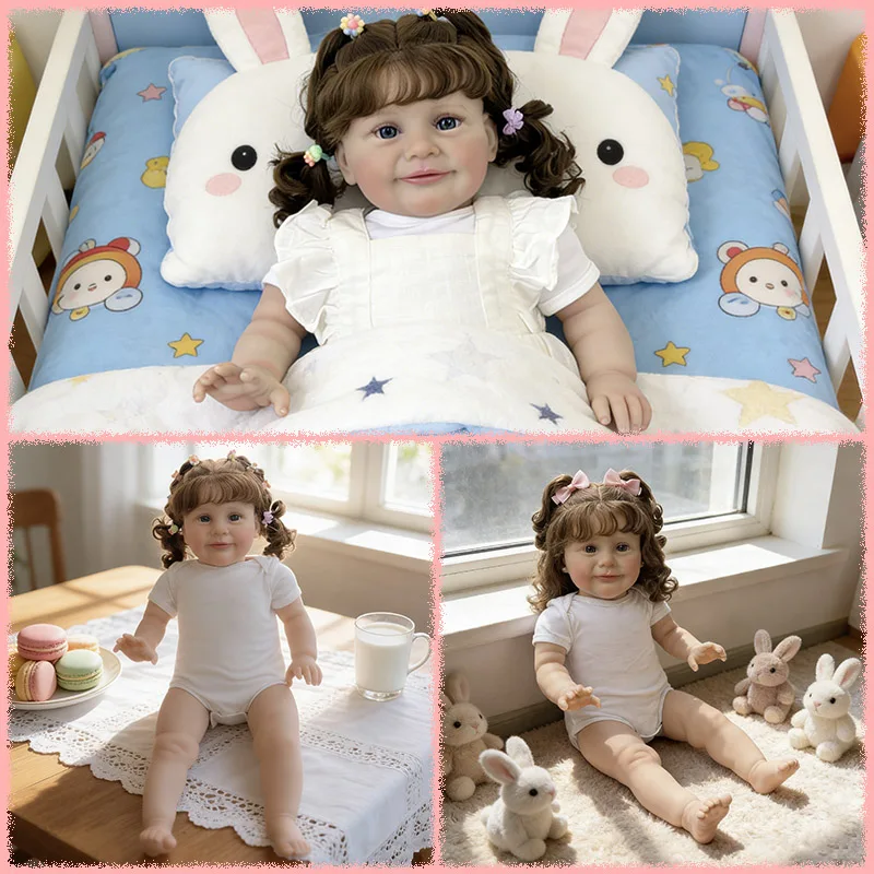 25インチの複数の着せ替えオプションがあるリアルで可愛いゾーイ・リボーンドール、複数層塗装、手植えの髪、血管も見える