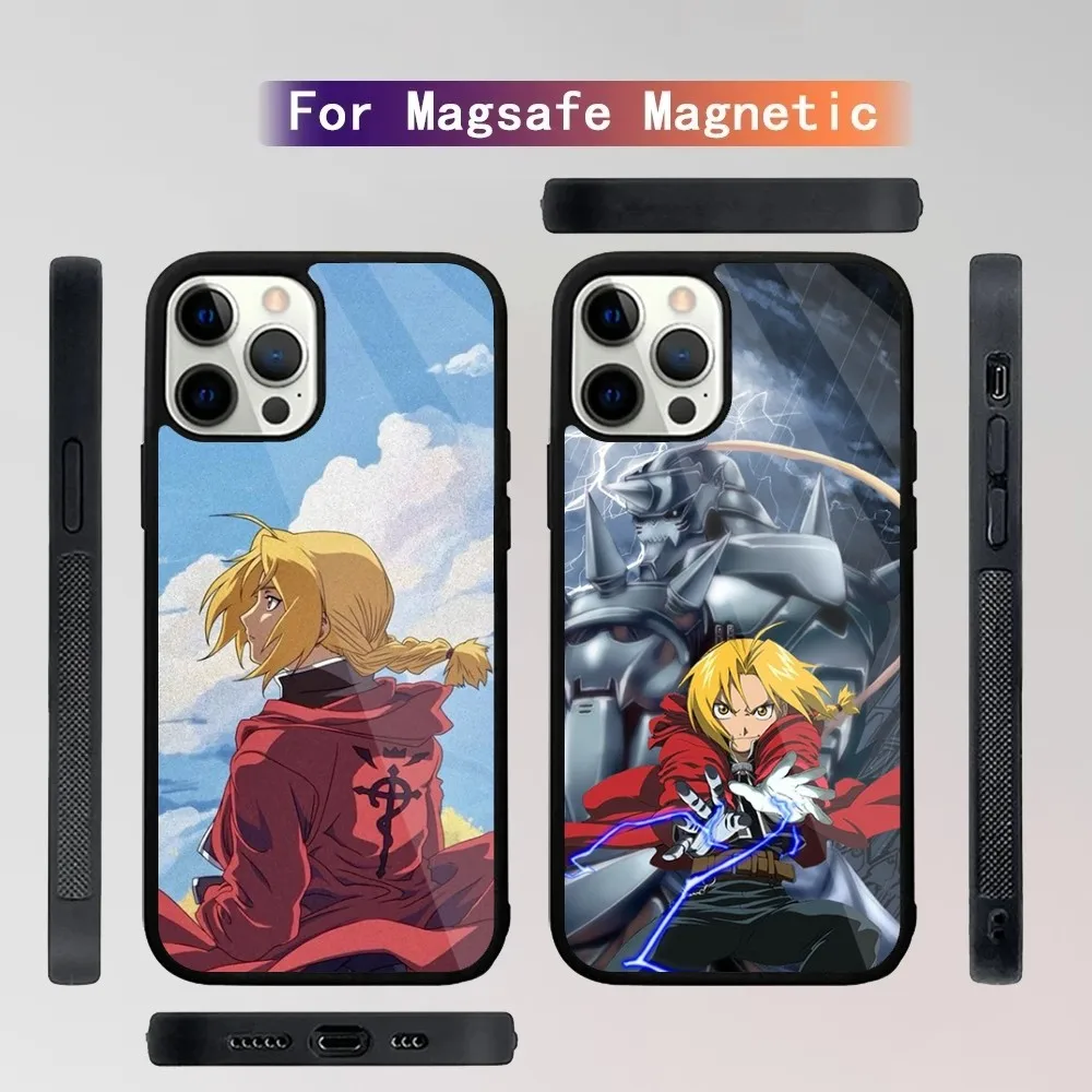 

Anime FULLMETAL ALCHEMIST Phone Case For iPhone 16,15,14,13,12,11,Plus,Pro,Max Mini Magsafe Magnetic Wireless Charging