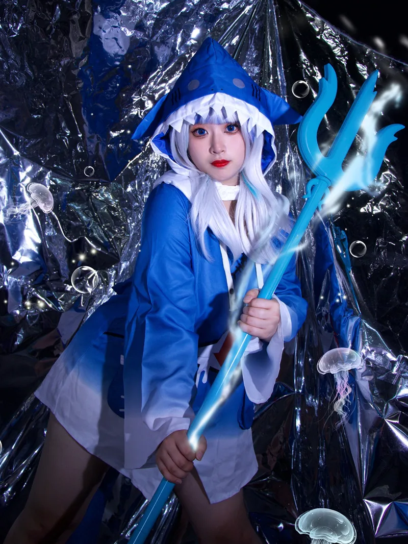 

Трость-аксессуар Gawr Gura Shark Staff в стиле аниме Hololive для косплея, Хэллоуина, Рождества, тематических вечеринок, комик-конов и выставок