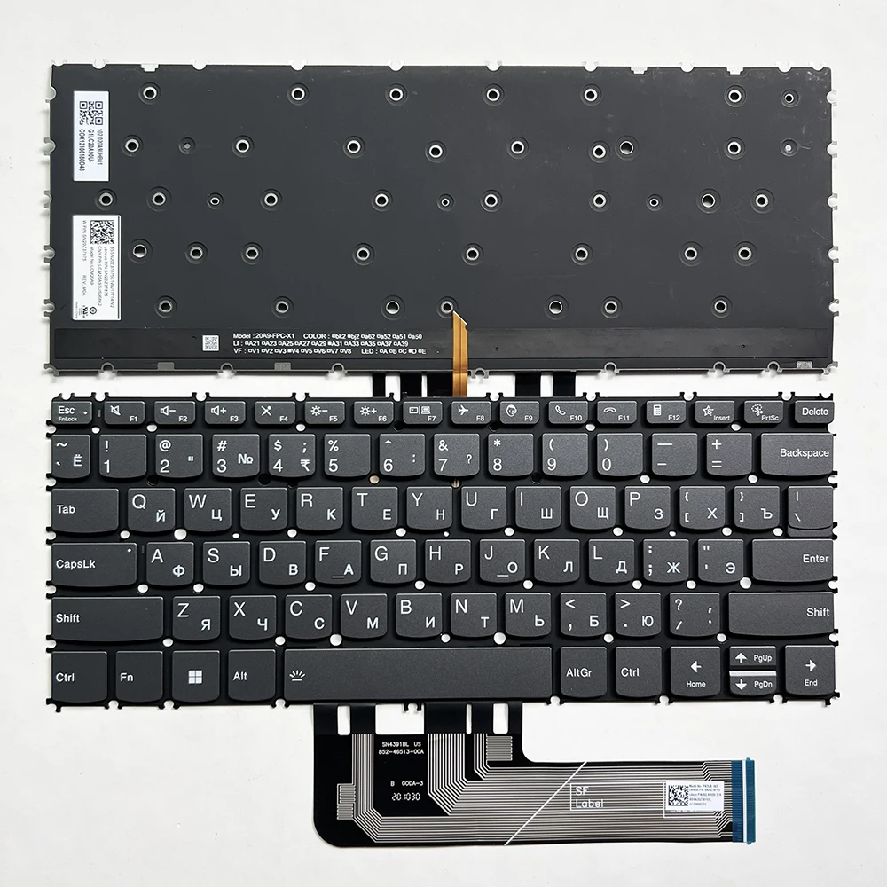 13S US/Russian Backlit Keyboard for Lenovo ThinkBook 13s G2 ARE 13s G2 ITL Yoga Pro 13S ITL 2021 PR2UB K3ITL K4e-ARE120 Notebook