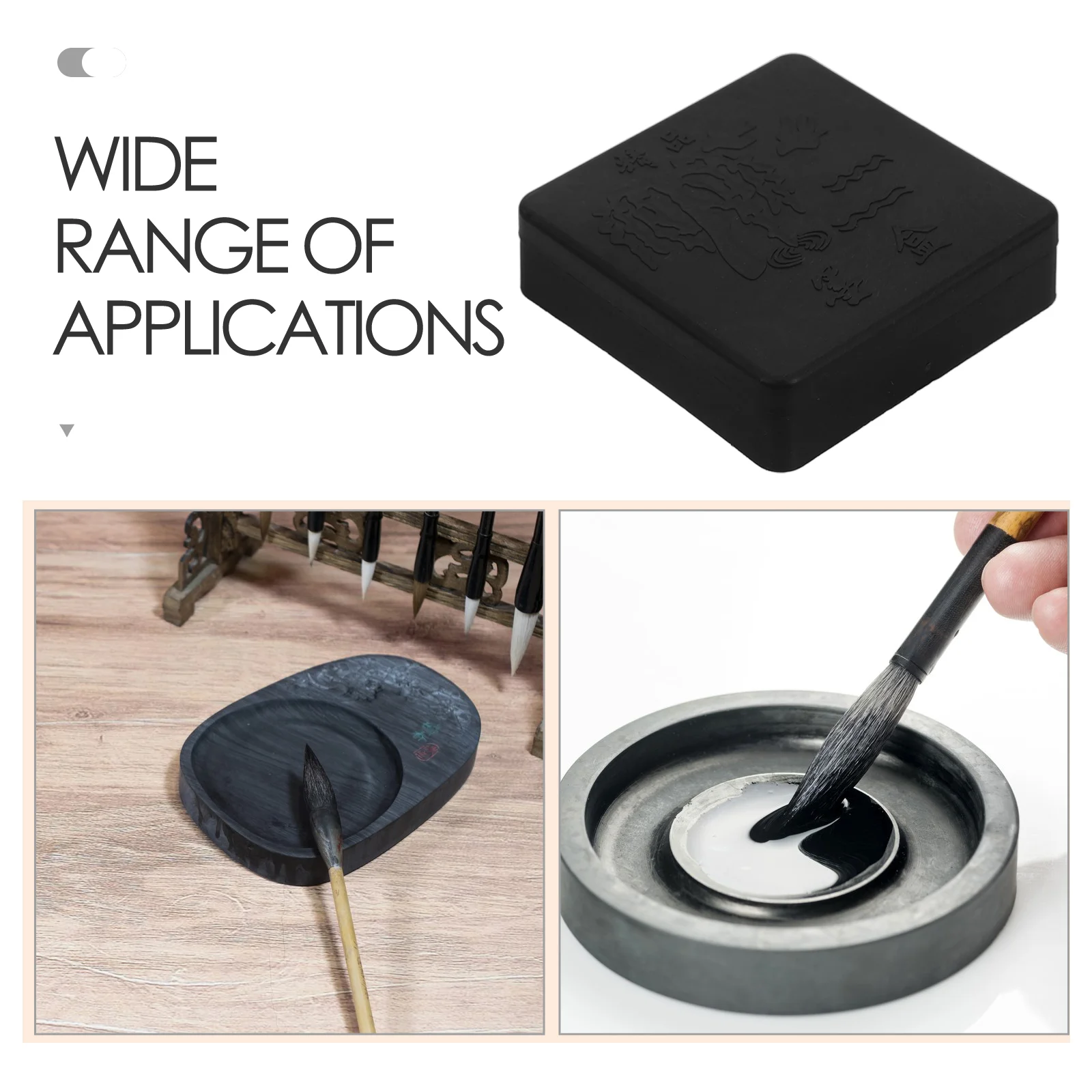 10 Pcs Calligraphy Chinese Painting Japanese Tray Plastic Ceramic Disc Student Tsick Stick