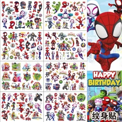 Disney Spidey And His Amazing Friends Temporary Tattoos For Kids Birthday Party Supplies Favors Cute Tattoos Stickers Decoration