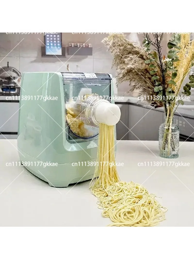Electric Pasta Maker Machine for Home, Automatic Noodle Maker with 13 Molds, Dumpling & Dough Mixer, Smart Kitchen Appliance