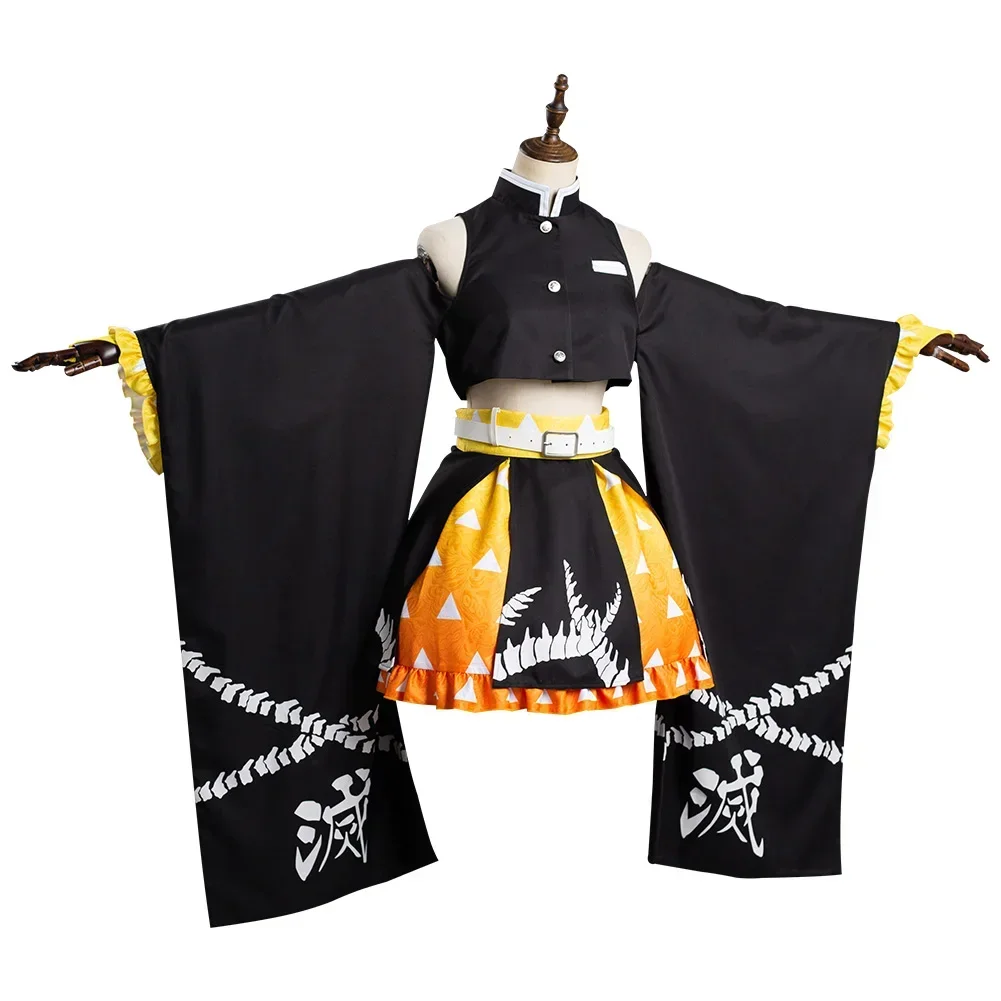 Anime Agatsuma Zenitsu Cosplay Costume Kimono Outfits, Halloween Carnival fur s, Imbibé