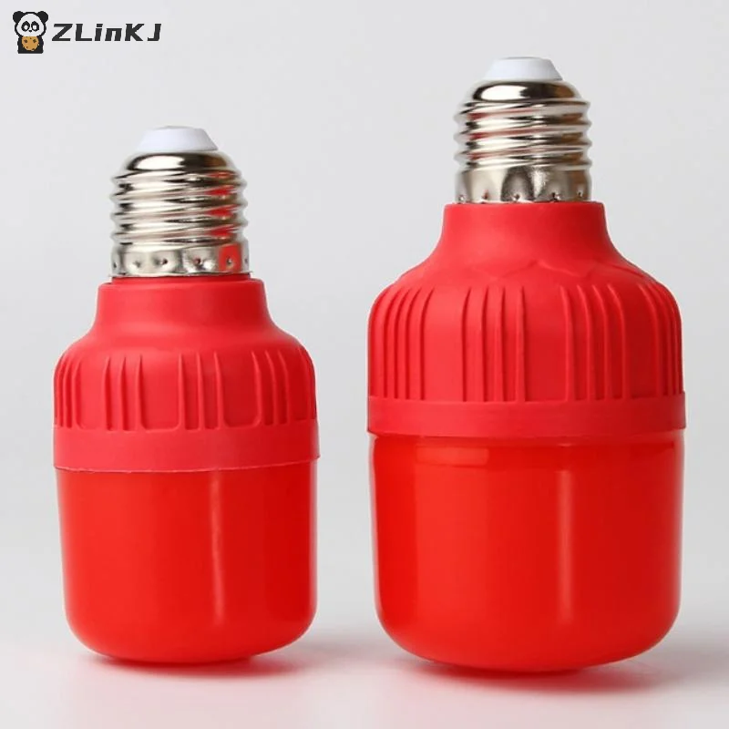 ▶1Pcs Red LED Light Bulb E27/B22 220V 5W 10W 15W 30W High Brightness Spot Light Festive New Year Bulb Christmas Lights