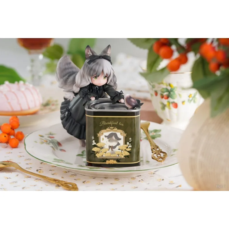 Original Genuine RIBOSE DLC STAR TEA TIME CATS TEA CANISTER 13cm Authentic Action Character Model Toy Collection Doll Gift