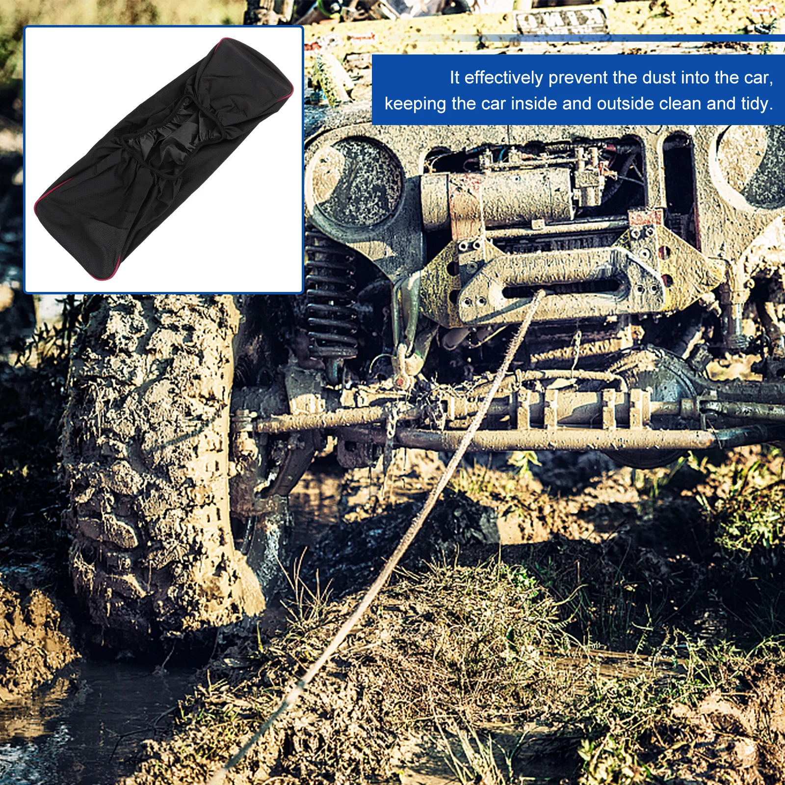 

Winch Covers Waterproof Protector Capstan Protection Heavy Duty Oxford Cloth Protective Dust