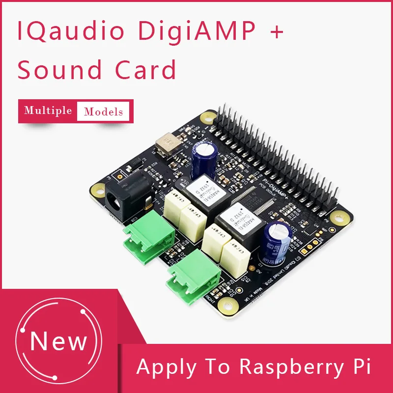 IQaudio DAC+/DAC Pro/DigiAMP+/Codec Zero For Raspberry Pi Audio Supports With All Raspberry Pi Molde