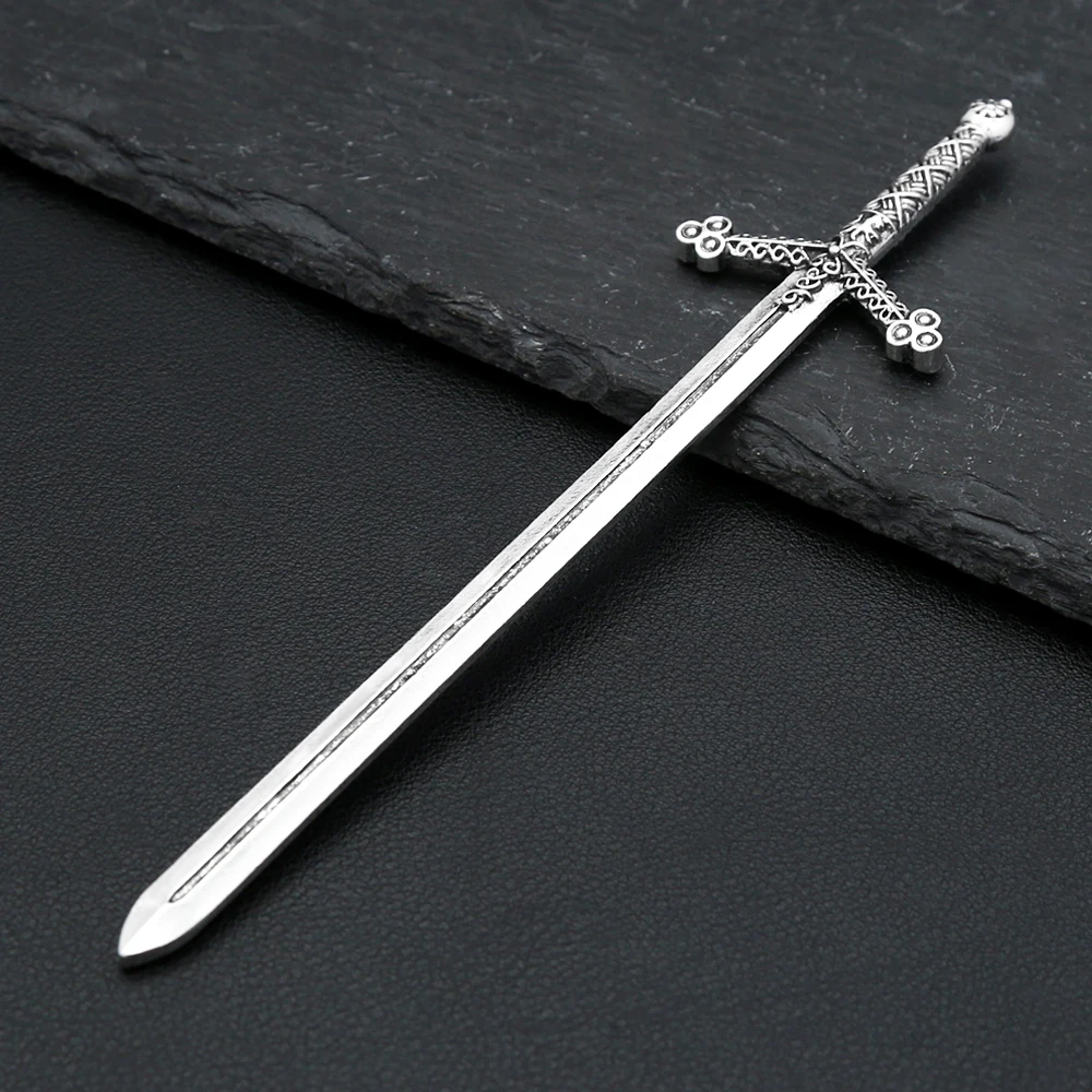 Vintage Viking Lunar Phase Sword Hair Stick For Women Men Medieval Norse Minimalist Goddness Hairpin Fashion Amulet Hair Jewelry