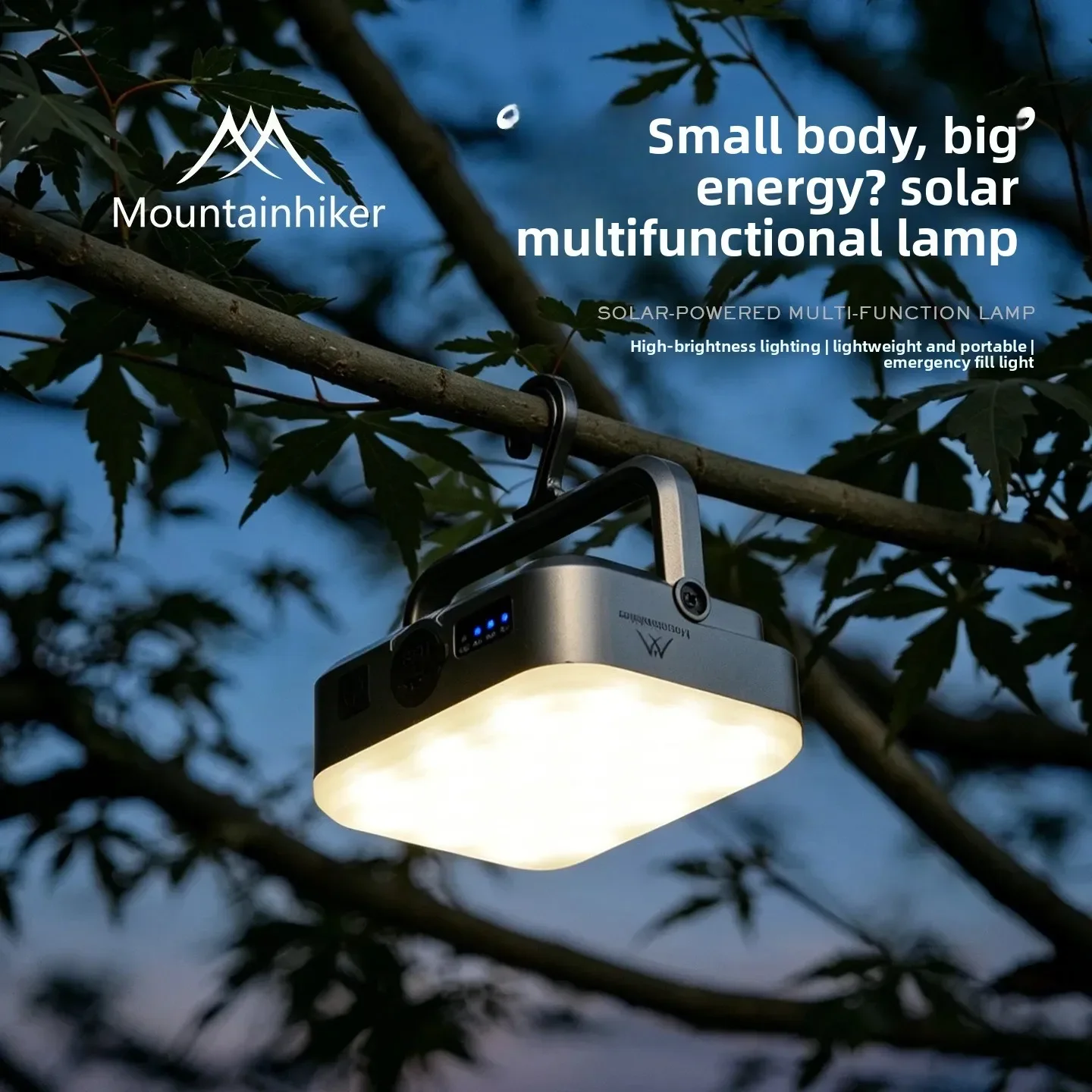 Mountainhiker Emergency Lighting Solar Camping Light Portable Outdoor Tent Rechargeable LED Hanging Lamp
