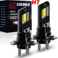 2X H7 LED Headlight Bulb Car Headlamp Auto Diode Lamps Led 12V 6500K For Renault Megane 2 2003~2008
