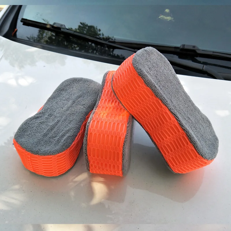 Car Wash Sponge Extra Large Cleaning Honeycomb Coral Car Orange Thick Sponge Block Car Home Supplies Auto Wash Tools Everyday