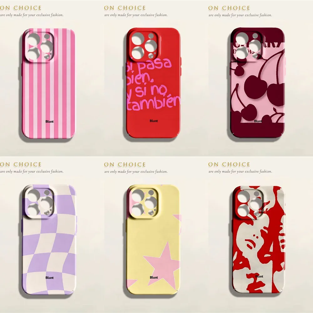 HOT Luxury Phone Case for Samsung Galaxy S20 S21 S22 S23 S24 S25 S26 FE Plus Ultra 4G 5G Glossy Film PC Cherry Print