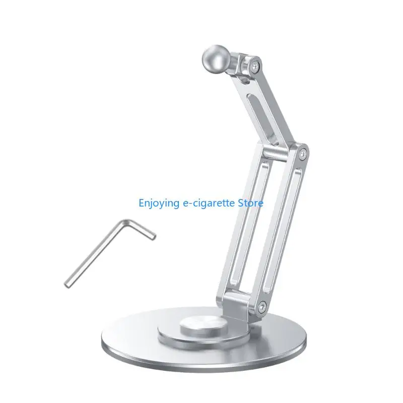 Drehbare 17-mm-Standard-Kugelpfannen-Aluminium-Basisunterstützung, tragbarer Telefonständer für Handy-Clip und Tablet-Halterung – Detail 3