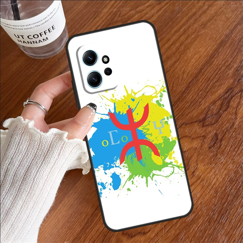 Amazigh Berber Flag Phone Case For Xiaomi Redmi Note 12 Pro 12S 11 11S 10 10S 9 9S 8 8T Redmi 12C 10C 9C Cover