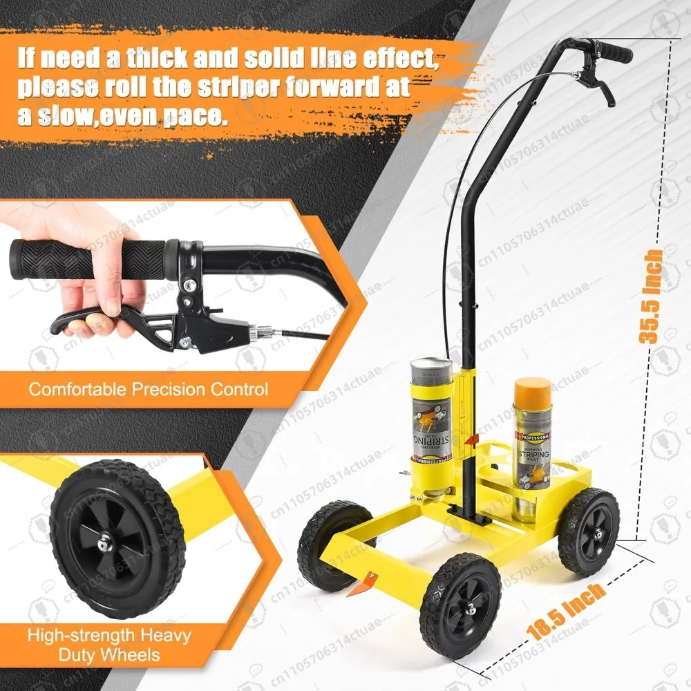 آلة وضع علامات الخطوط، آلة ربط موقف السيارات، متوافقة مع طلاء رش الشريط المقلوب الاحترافي