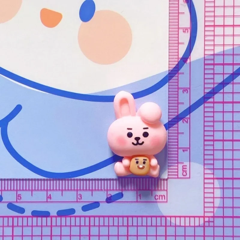 New BT21 Cooky Hole DIY Creative Accessories Cartoon Cute Shooky Mang Chimmy Shoe Buckle 3D Shoe Flower Decoration Removable view 5