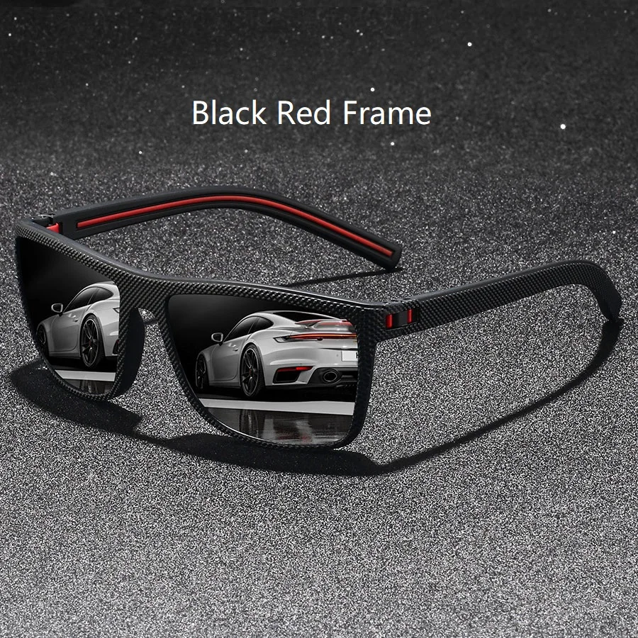 Vintage Quadratische Sonnenbrille Modische Markendesigner-Sonnenbrillen für Männer und Frauen zum Autofahren und Angeln – Detail 1