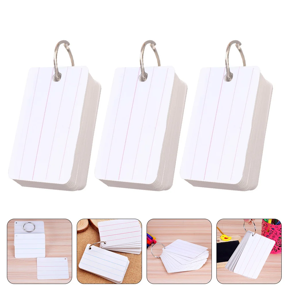 

3 Pcs Paper Pad Note Memorization Pads Small Vocabulary Cards Notepads Notebook Bulk