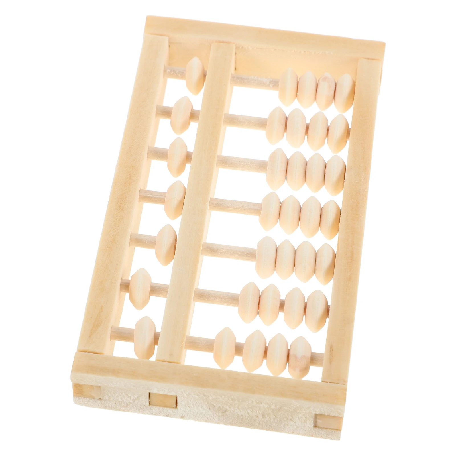 

Wooden Abacus Miniature Educational Toy Math Learning Tool for Kids Adults Vintage Style Arithmetic Counting Small Retro