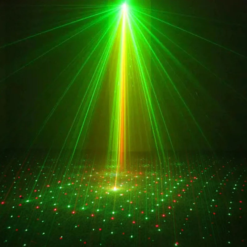 Mini LED Laser Projector Stage Light Effect Strobe Lazer Show Party Stage Soundlights DJ Disco lamp for Wedding home decoration