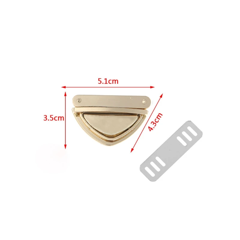 Triangle Shape Clasp Turn Lock Twist Locks for DIY Handbag Shoulder Bag Purse Drop Shipping